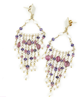 Ohrringe Ishwara Dame CHANDELIER in Silber SS0378OR